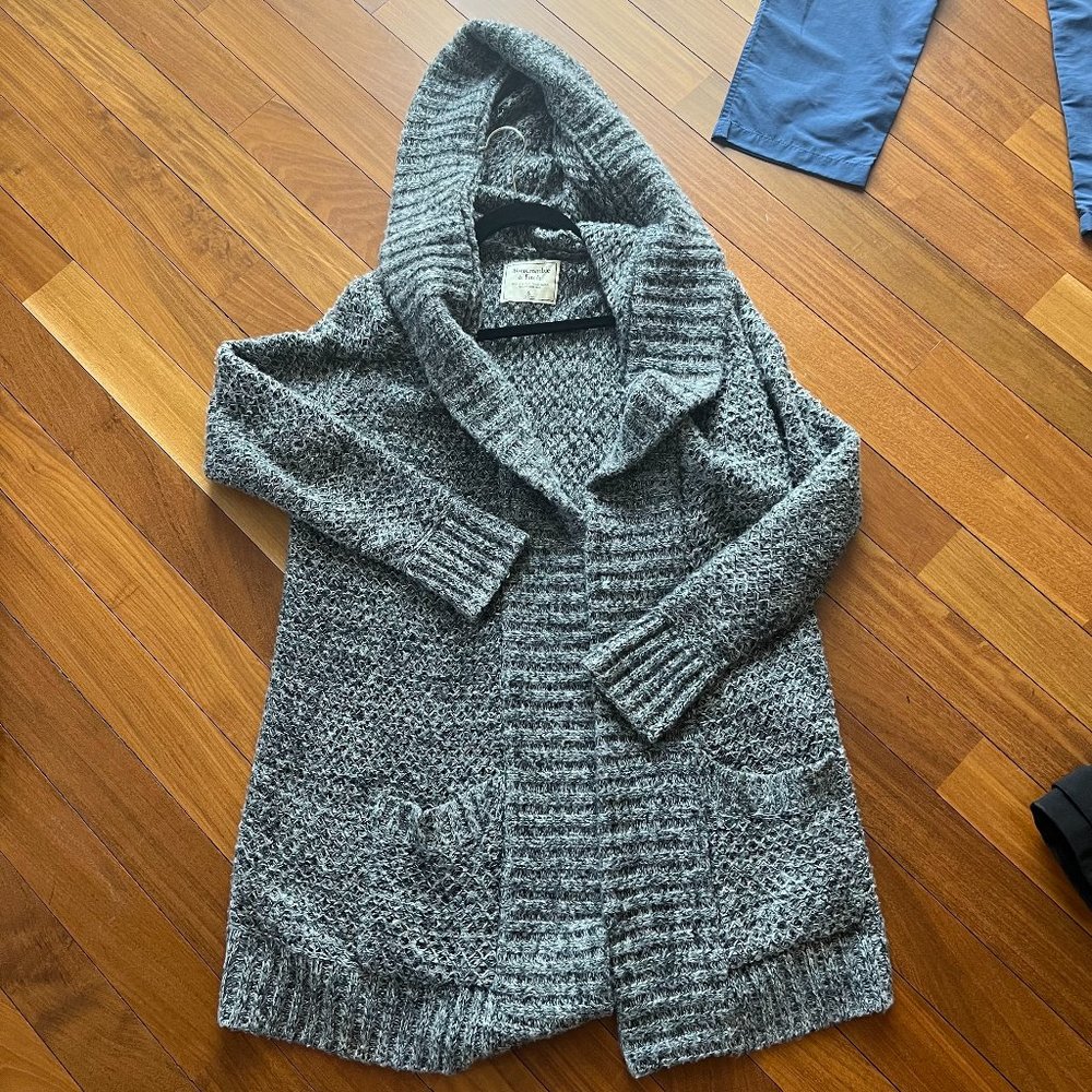 Long Hooded Cozy Cardigan